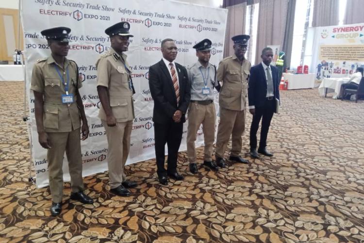 Officers from Malawi Police Service at the Expo.