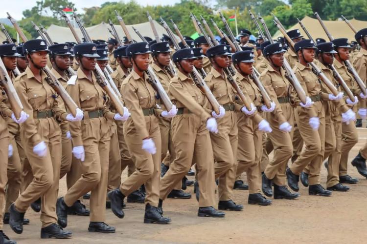 A cross-section of the Passing Out Parade